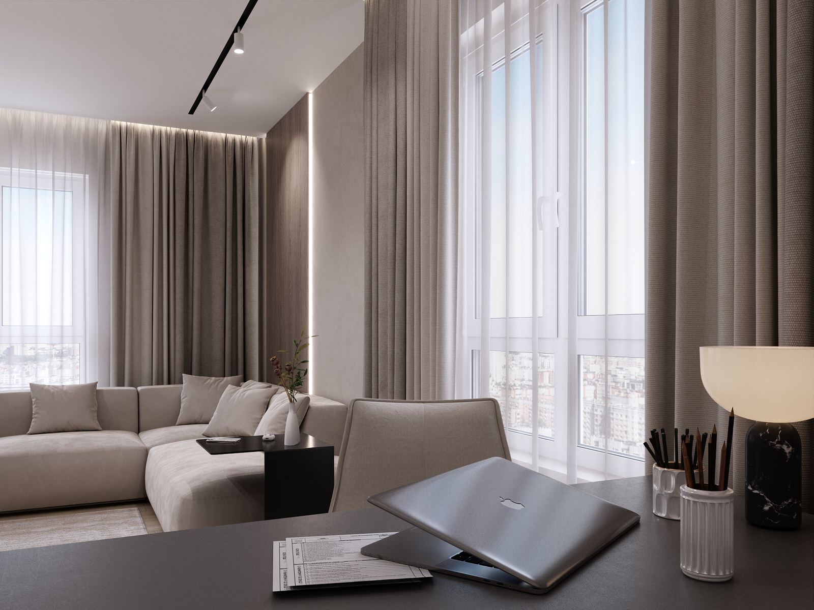 Проект 3-х комнатной квартире в ЖК Лапландия