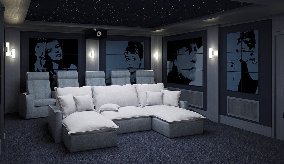 Интерьеры домашних кинотеатров
