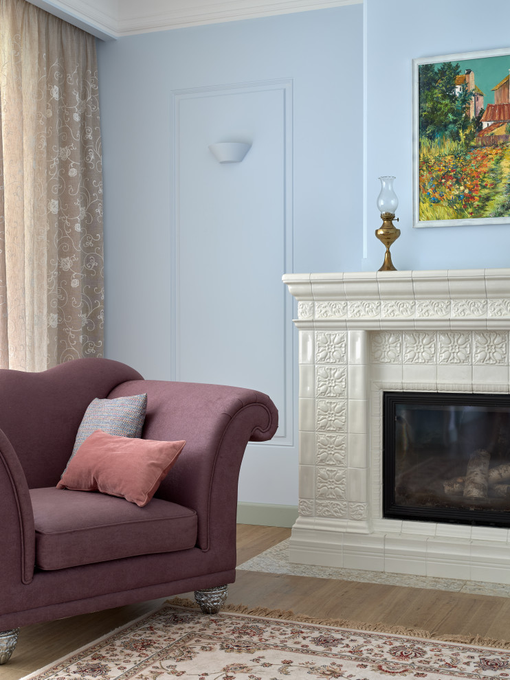 Гостиная с камином