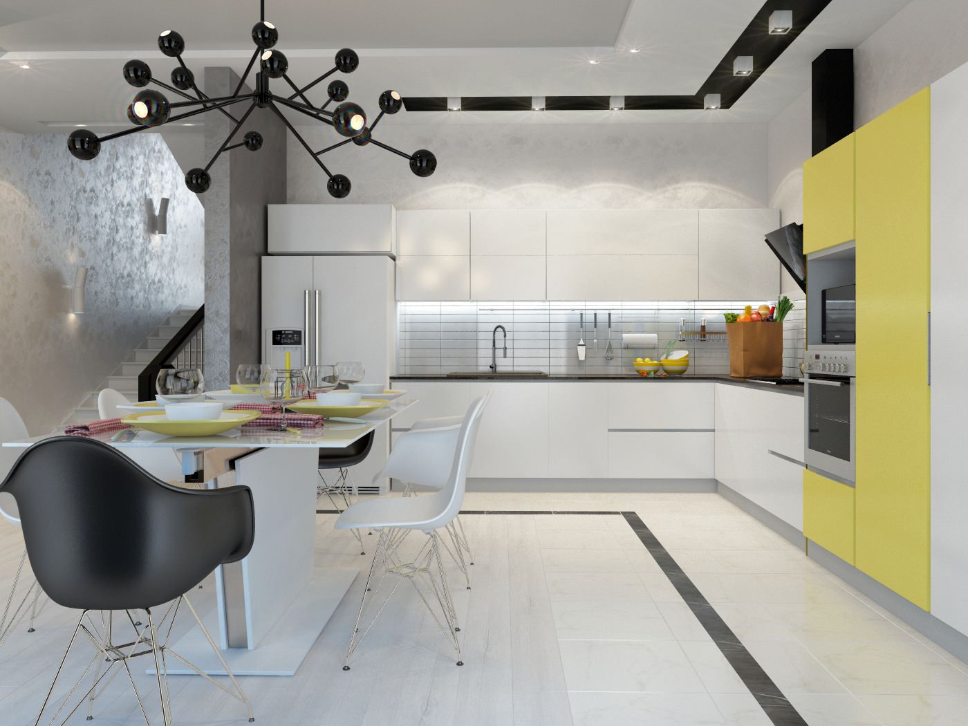 Дизайн коттеджа 347 м.кв. в коттеджном поселке Новая Опалиха