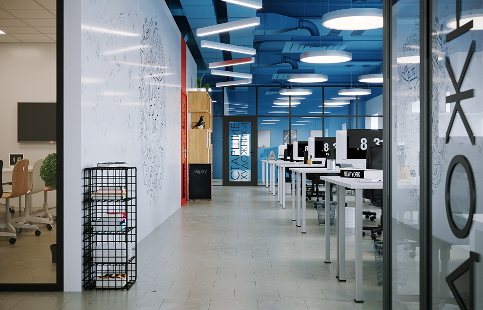 Обложка проекта: Интерьер офиса для художников