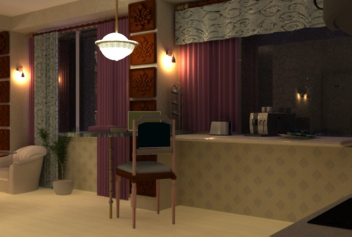 Ггостиная, рабочая зона