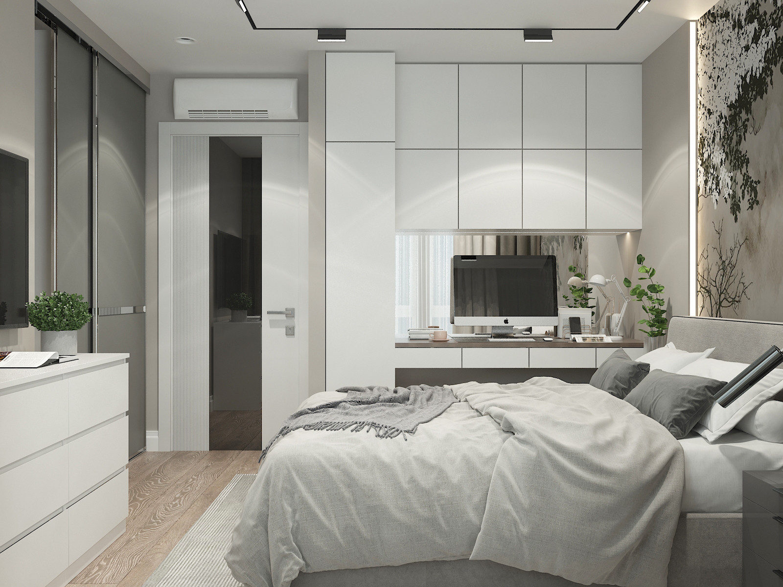 Дизайн-проект однокомнатной квартиры для молодой пары.