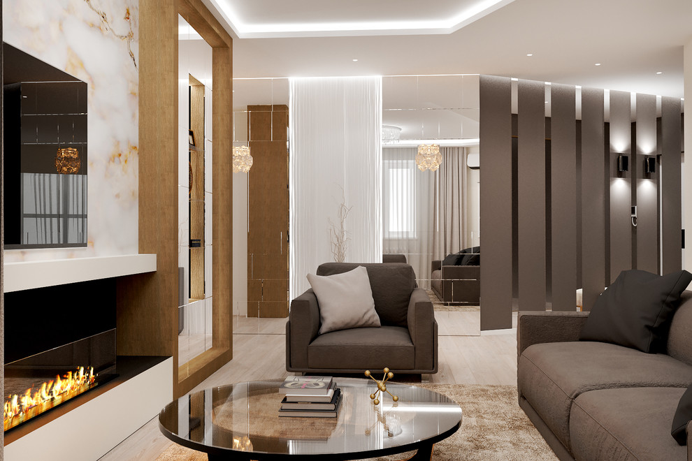 Интерьер в теплых тонах