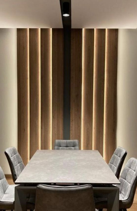 Декоративные панели с встроенной подсветкой.