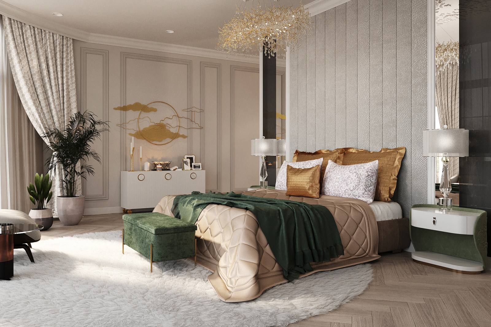 Обложка проекта: Спальня в современной классике