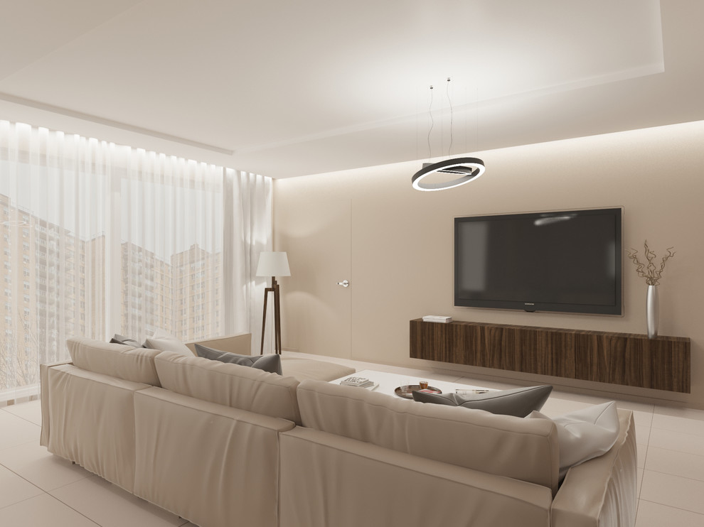 Гостиная с камином