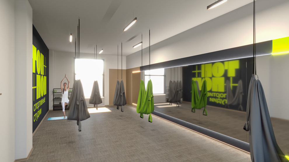 Дизайн фитнес студии