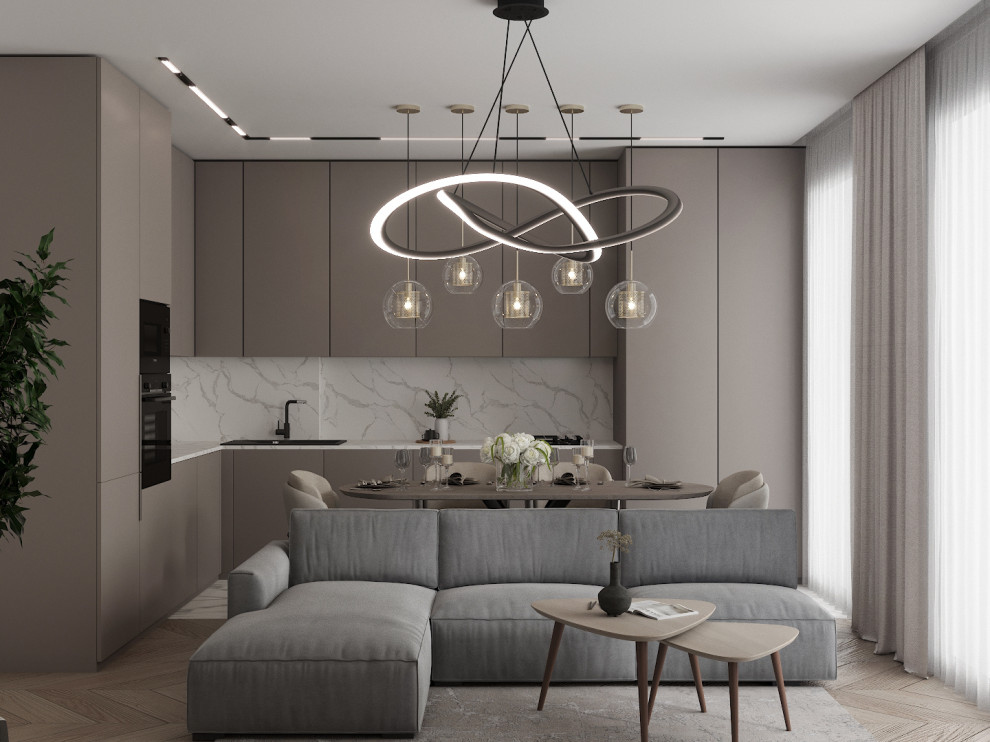 Обложка проекта: Гостиная с камином