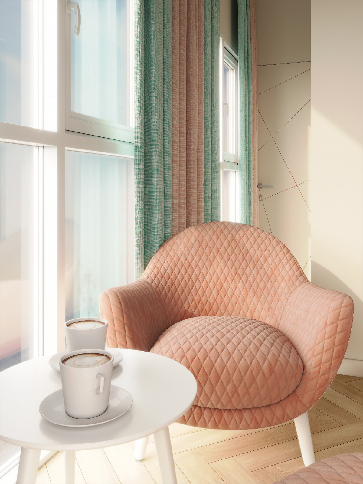 Проект 2-к квартиры 45м2 в ЖК Сочи Парк