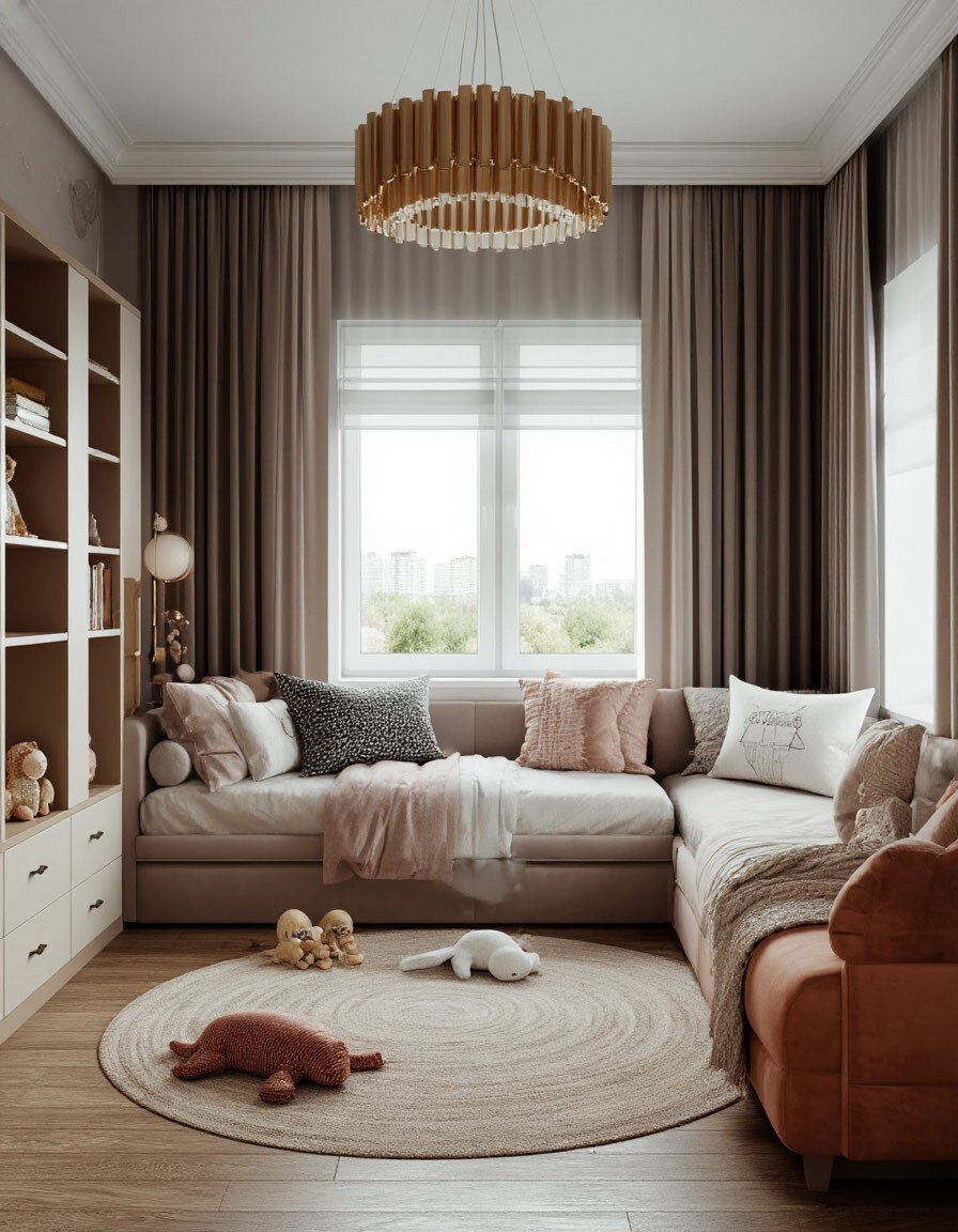 Визуализация детской комнаты в различных стилях