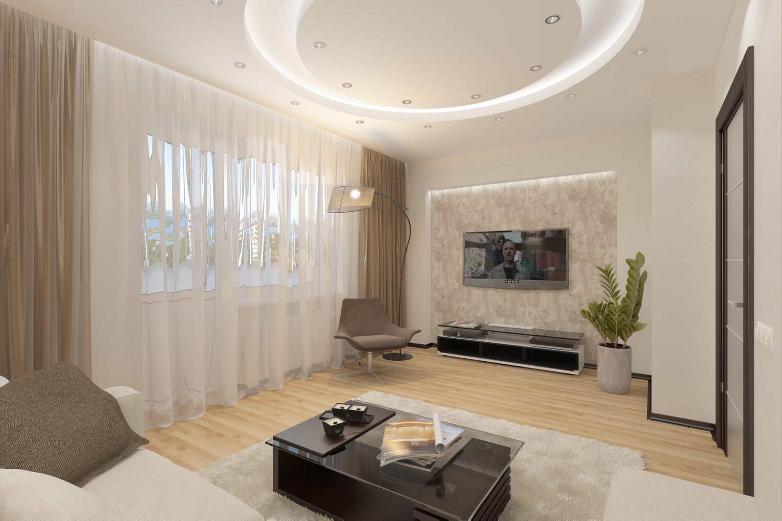 Обложка проекта: Гостиная комната