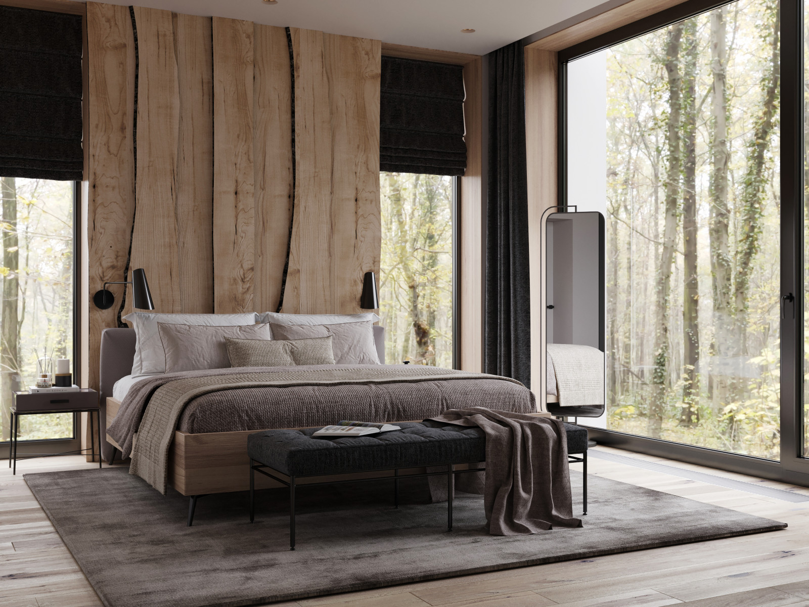 Дом в Репинских усадьбах. Мастер-спальня