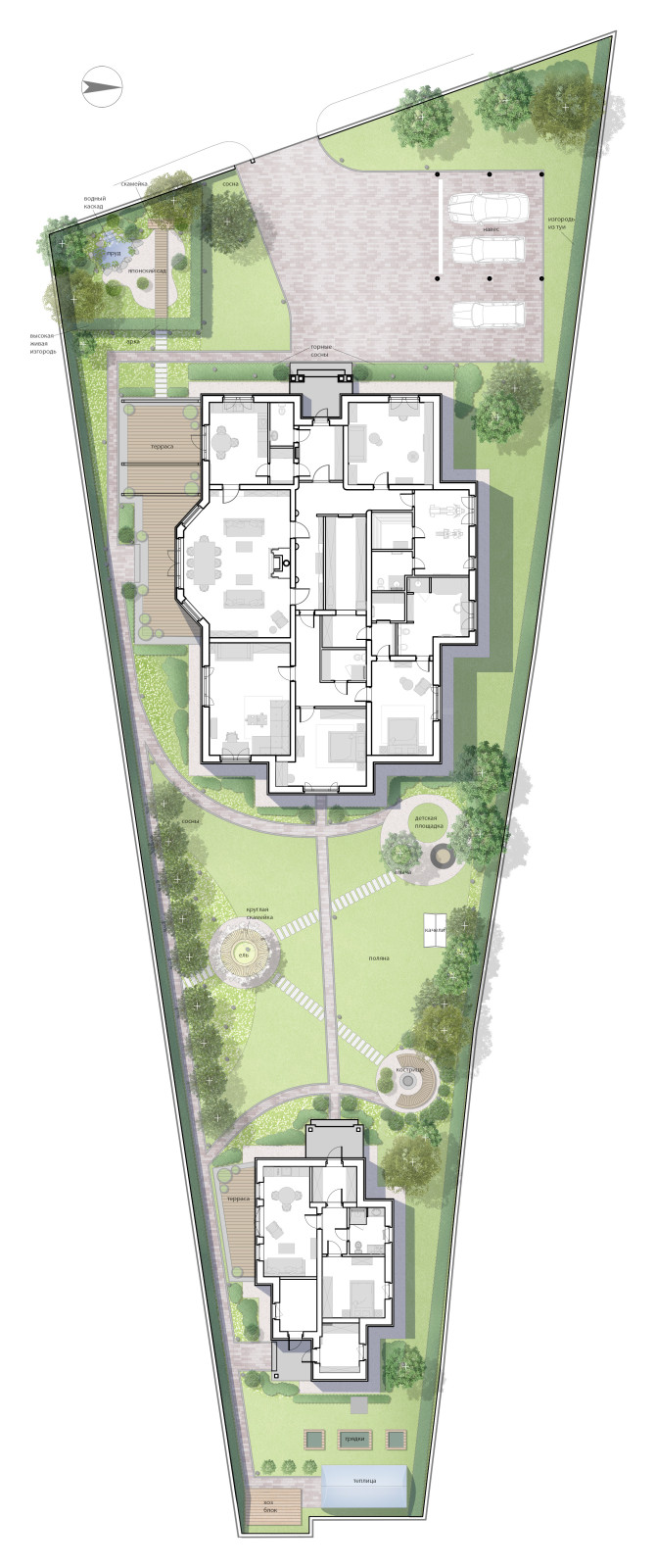 Проект частного участка в Репино