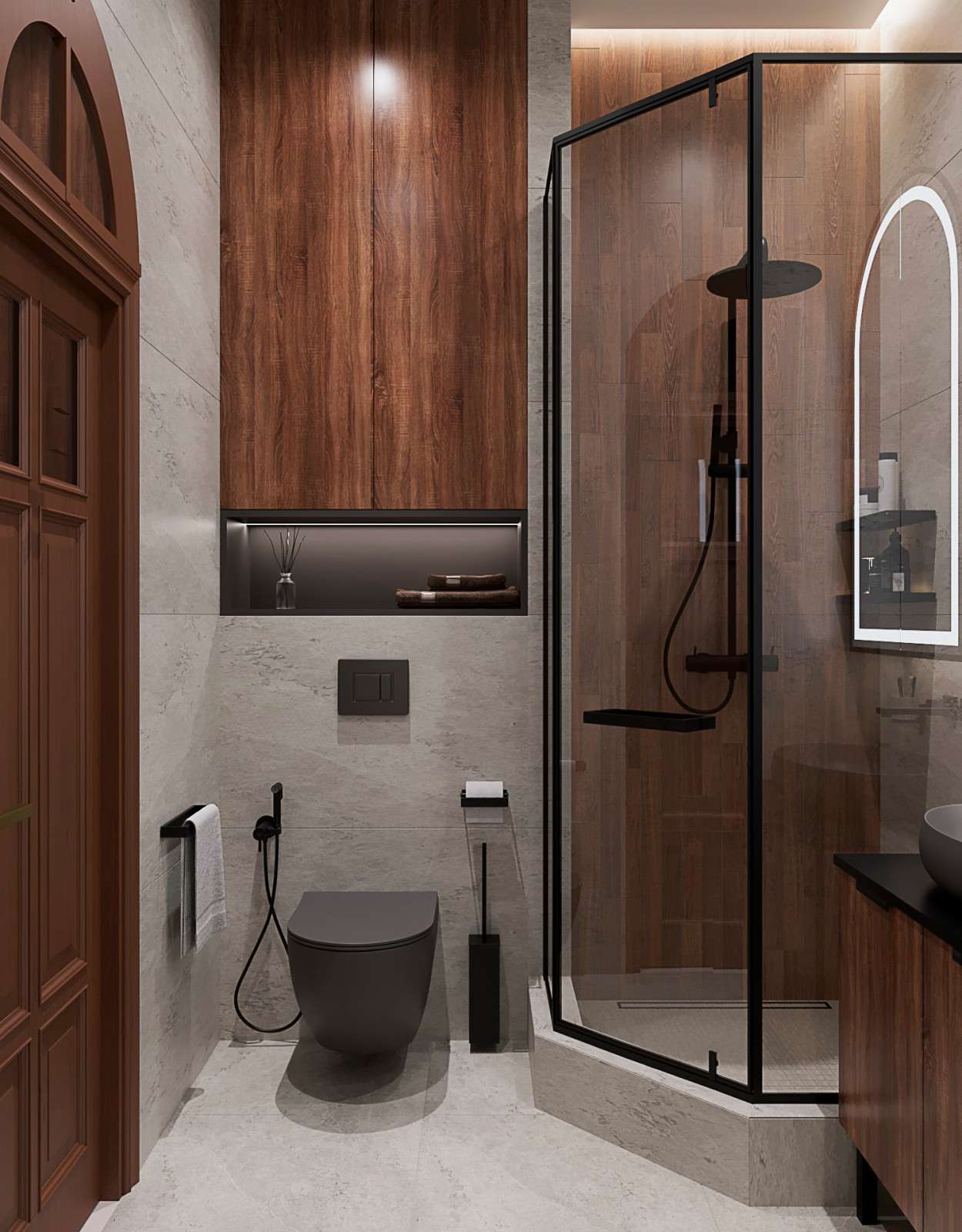 2023г. Интерьер частного дома 350 м2 в г. Новосибирск