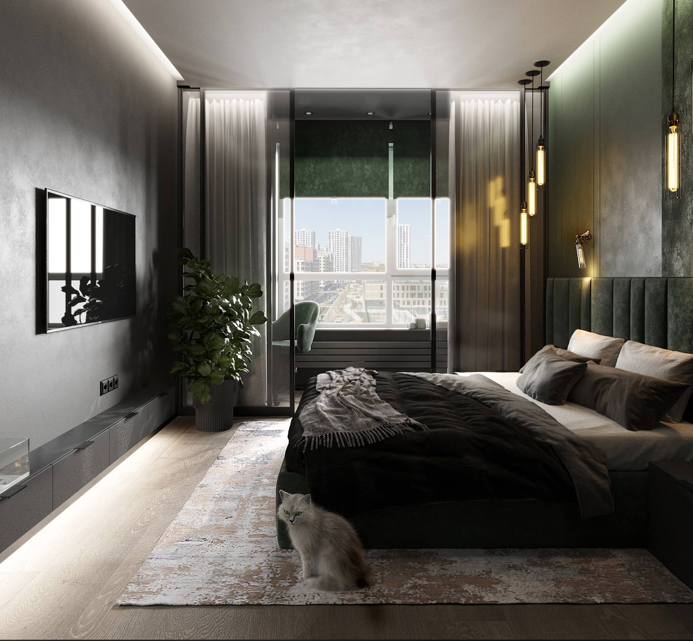 Темный монохром - жилые зоны