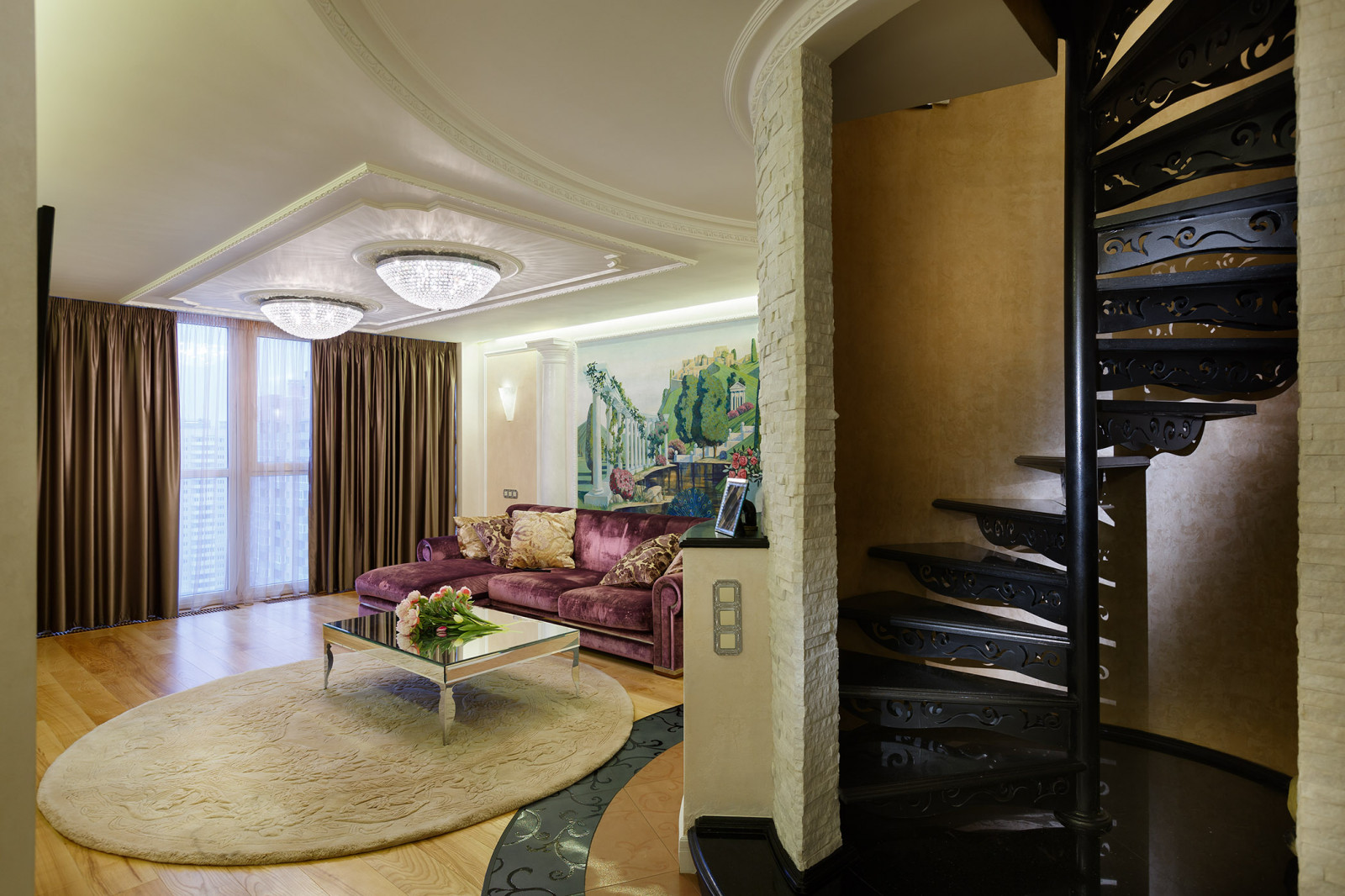 Реализованный проект двухуровневой квартиры