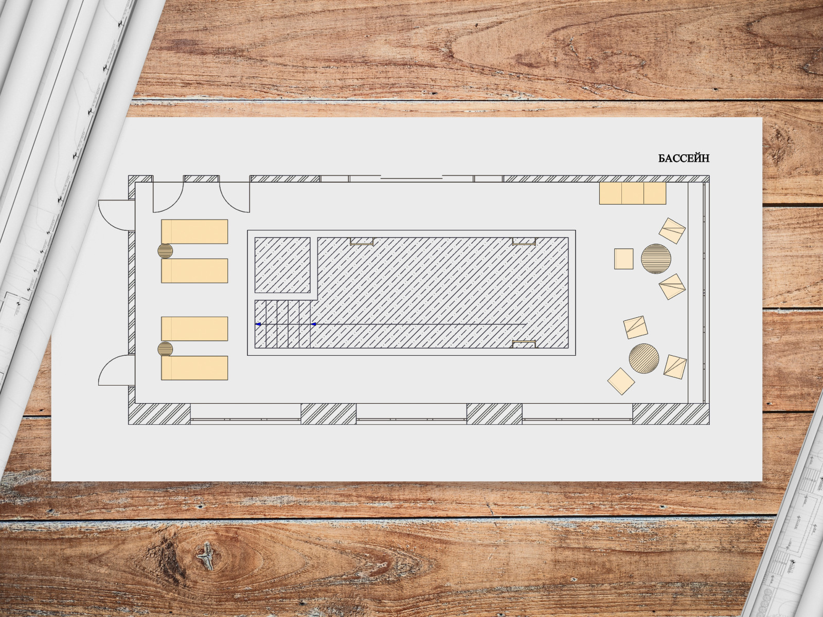Обложка проекта: Бассейн "Эллада"