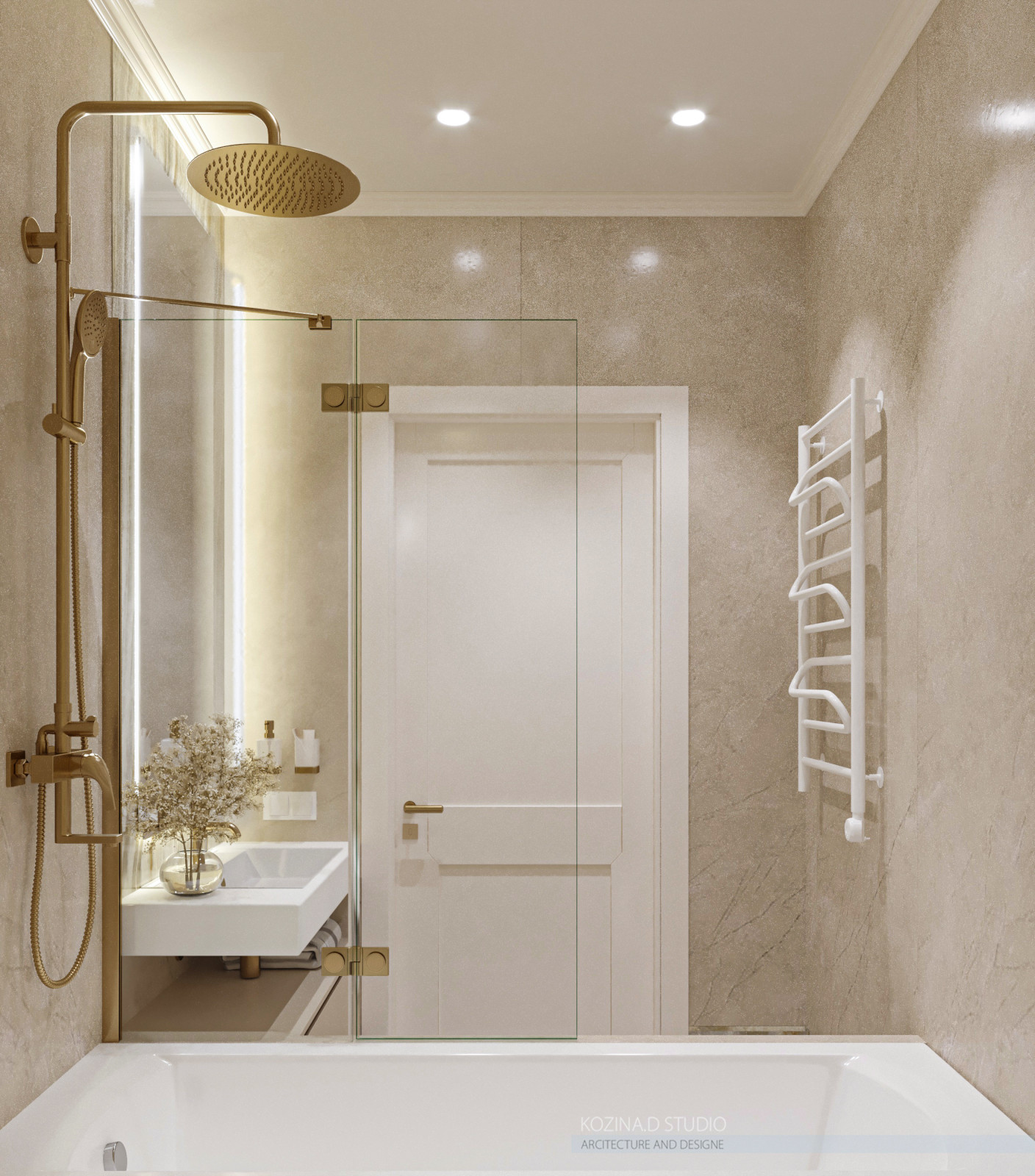 Проект двухкомнатной квартиры (56 м²) в Санкт-Петербурге, Купчино