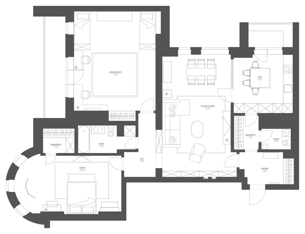 Houzz тур: Квартира в Измайлове с настроением... Петербурга