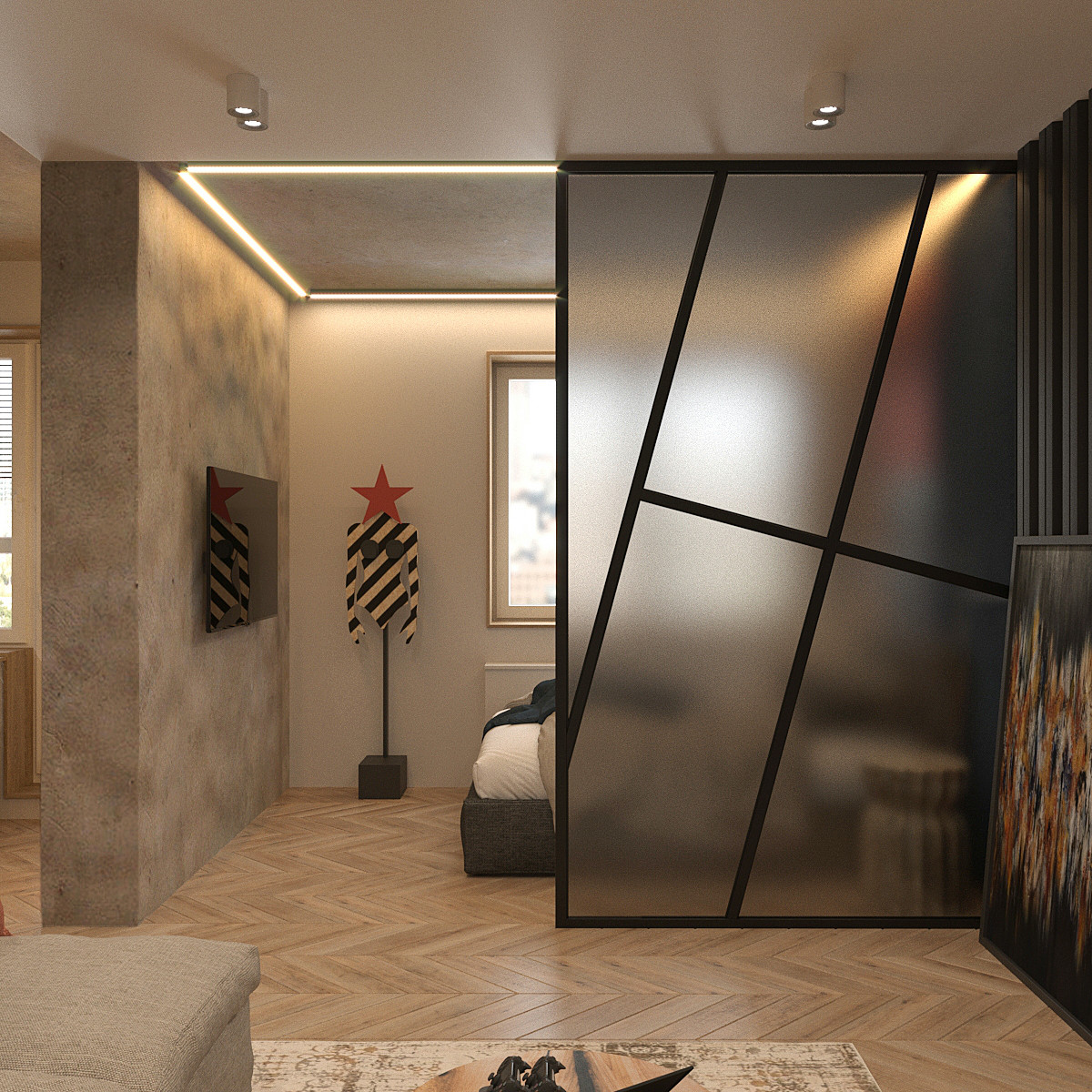 Современная квартира холостяка