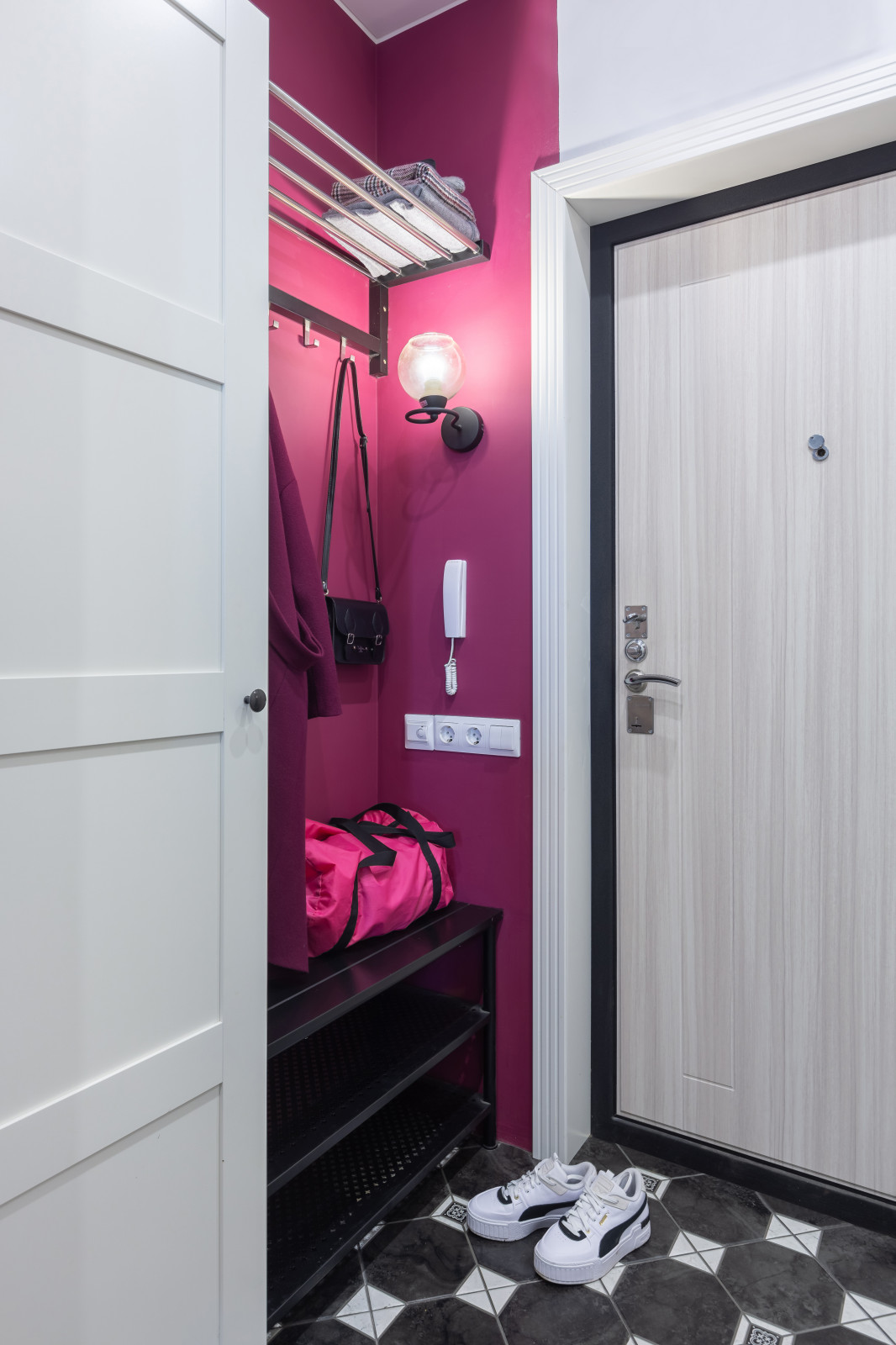 Дизайн-проект квартиры в ЖК "Новый Оккервиль" Минимализм с яркими акцентами 36м2