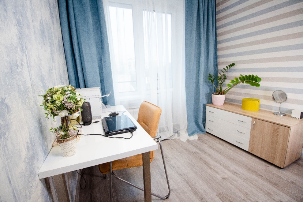 Реализованный проект квартиры в ярких цветах и скромным бюджетом в центре Москвы