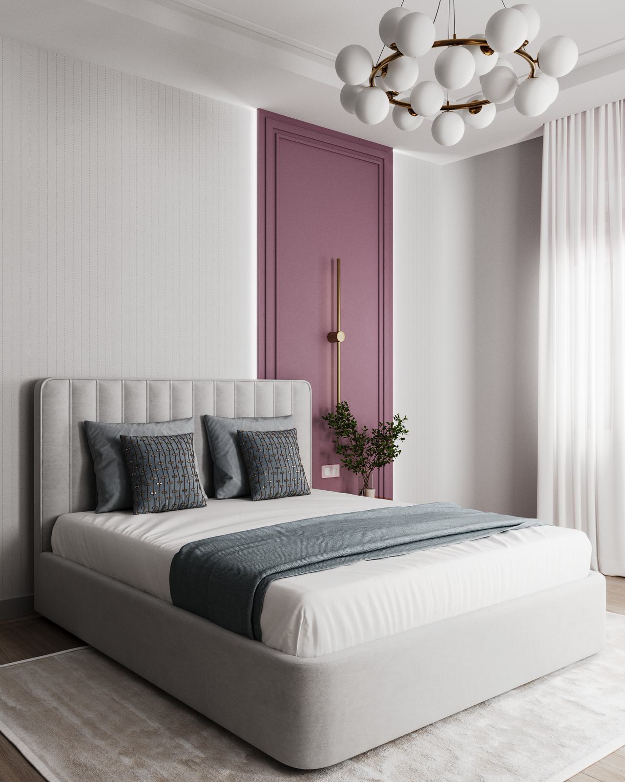 Стильный дом с красными акцентами