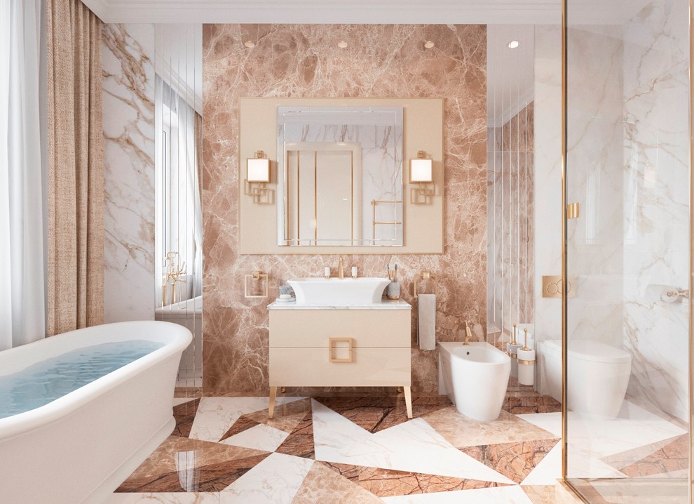 Роскошь в стилистическом разнообразии - ванная