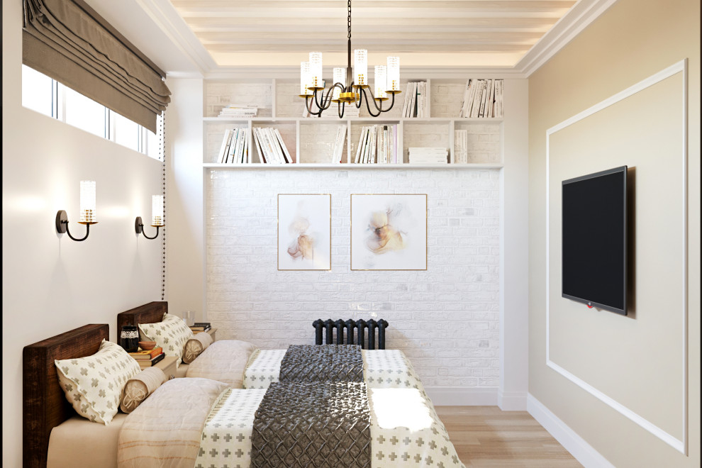 Дизайн проект квартиры общей площадью 87 м2 в стиле "Эклектика"