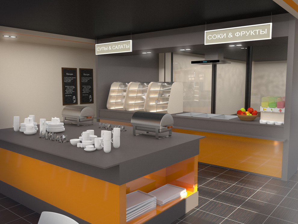 Интерьер студенческого кафе