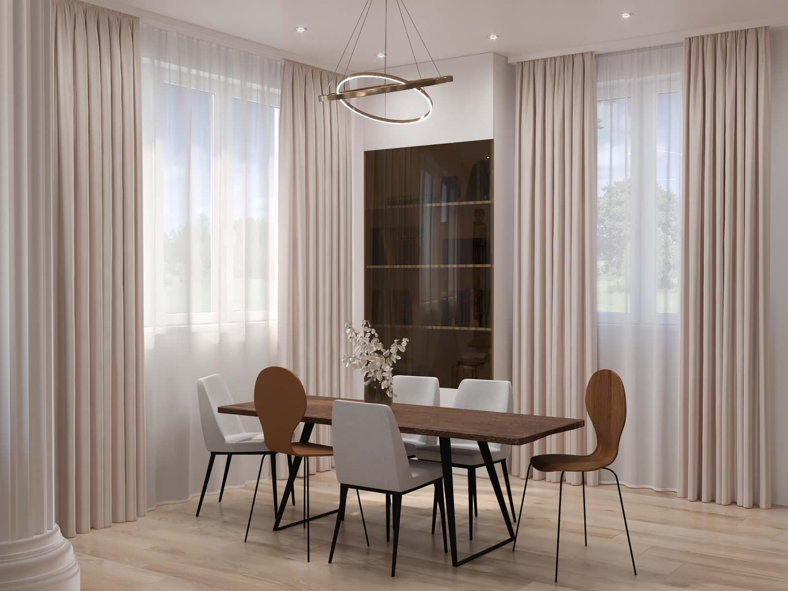 Обложка проекта: Современная кухня-гостиная