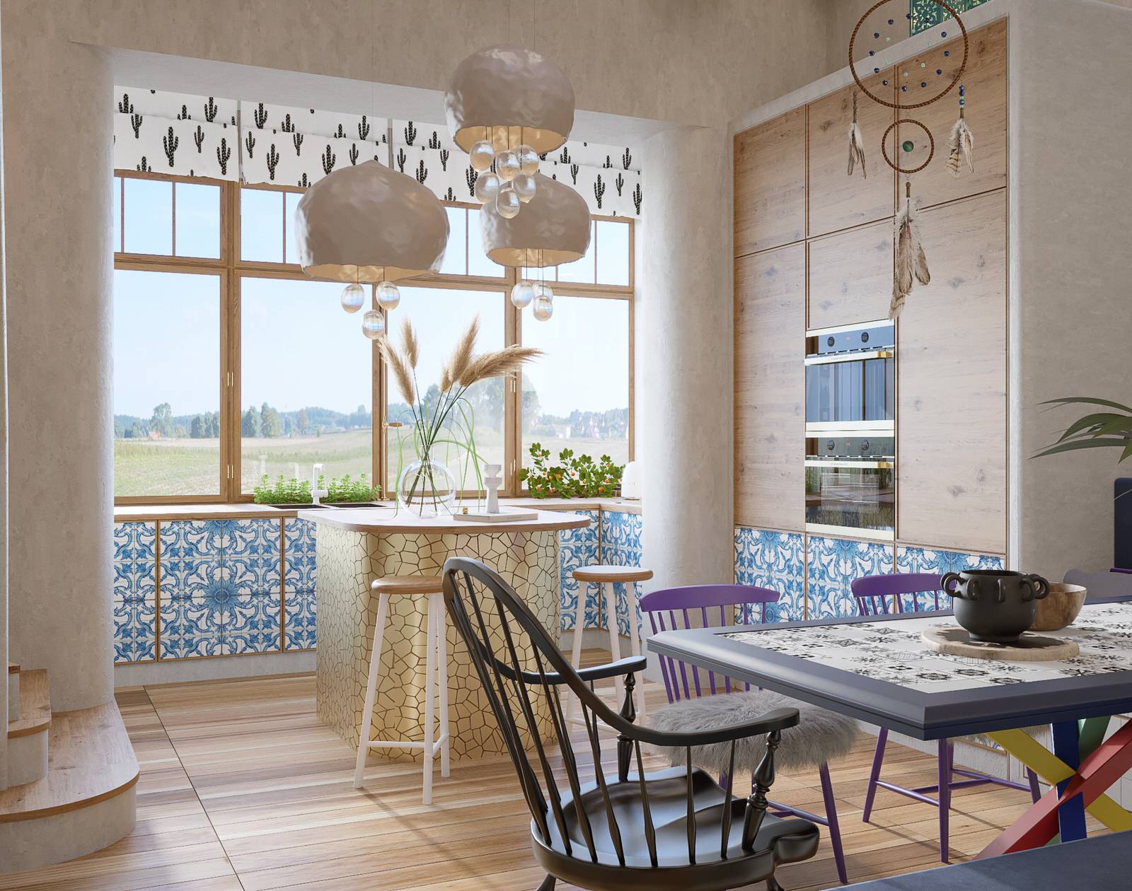 Кухня-столовая. Квартира в ЖК "Ангелово"