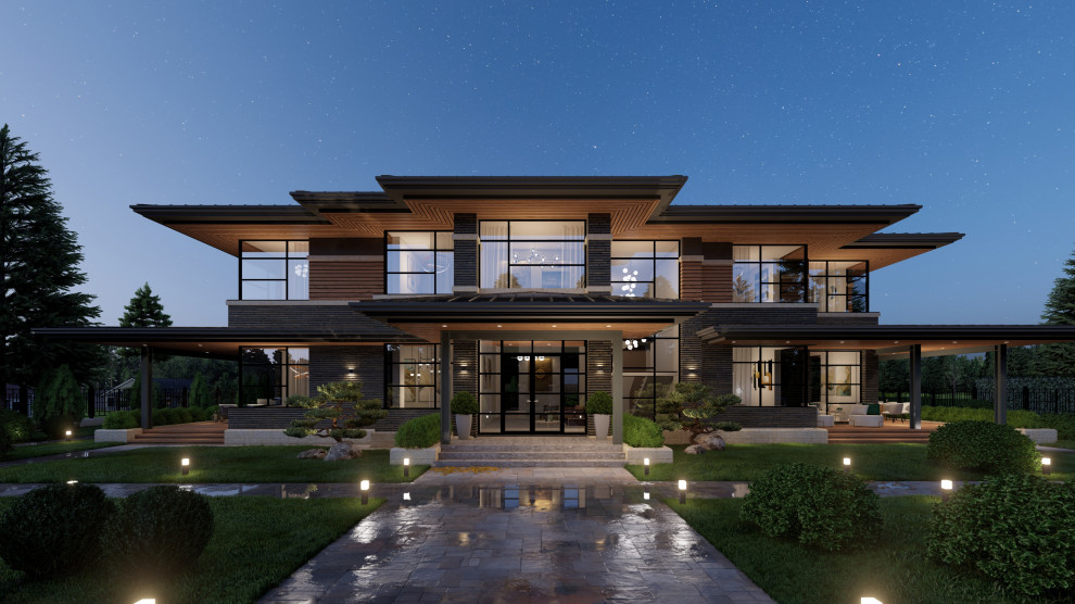 Обложка проекта: Дом с плоской кровлей в Коломягах