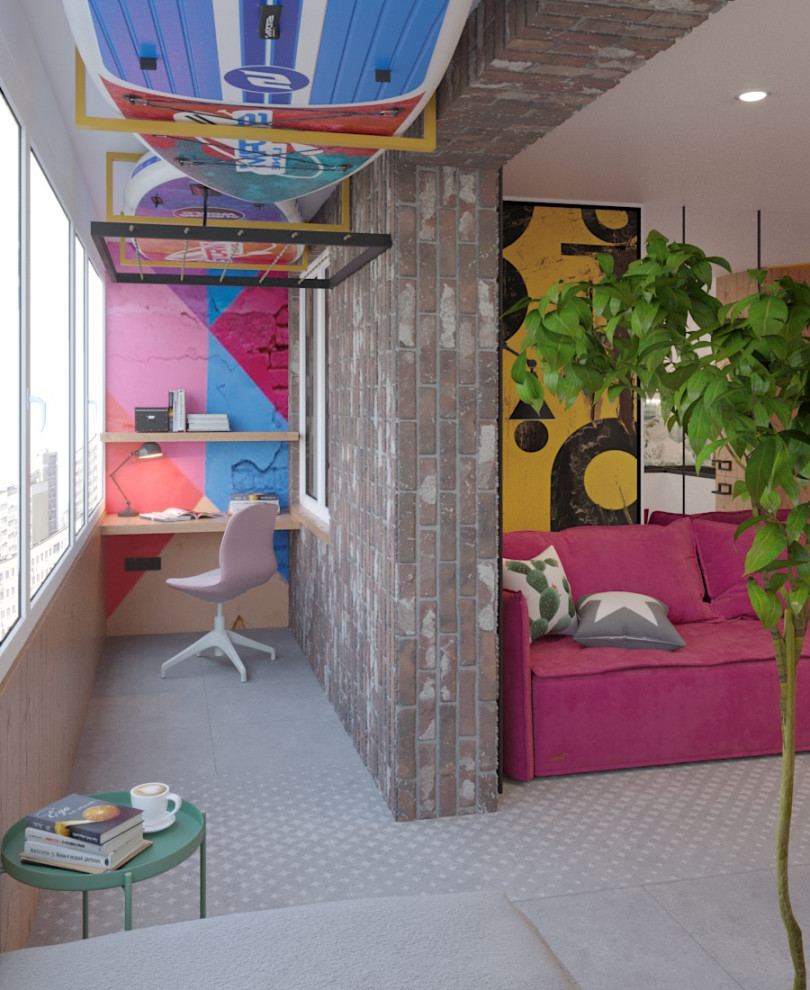 Яркая студия для девушки