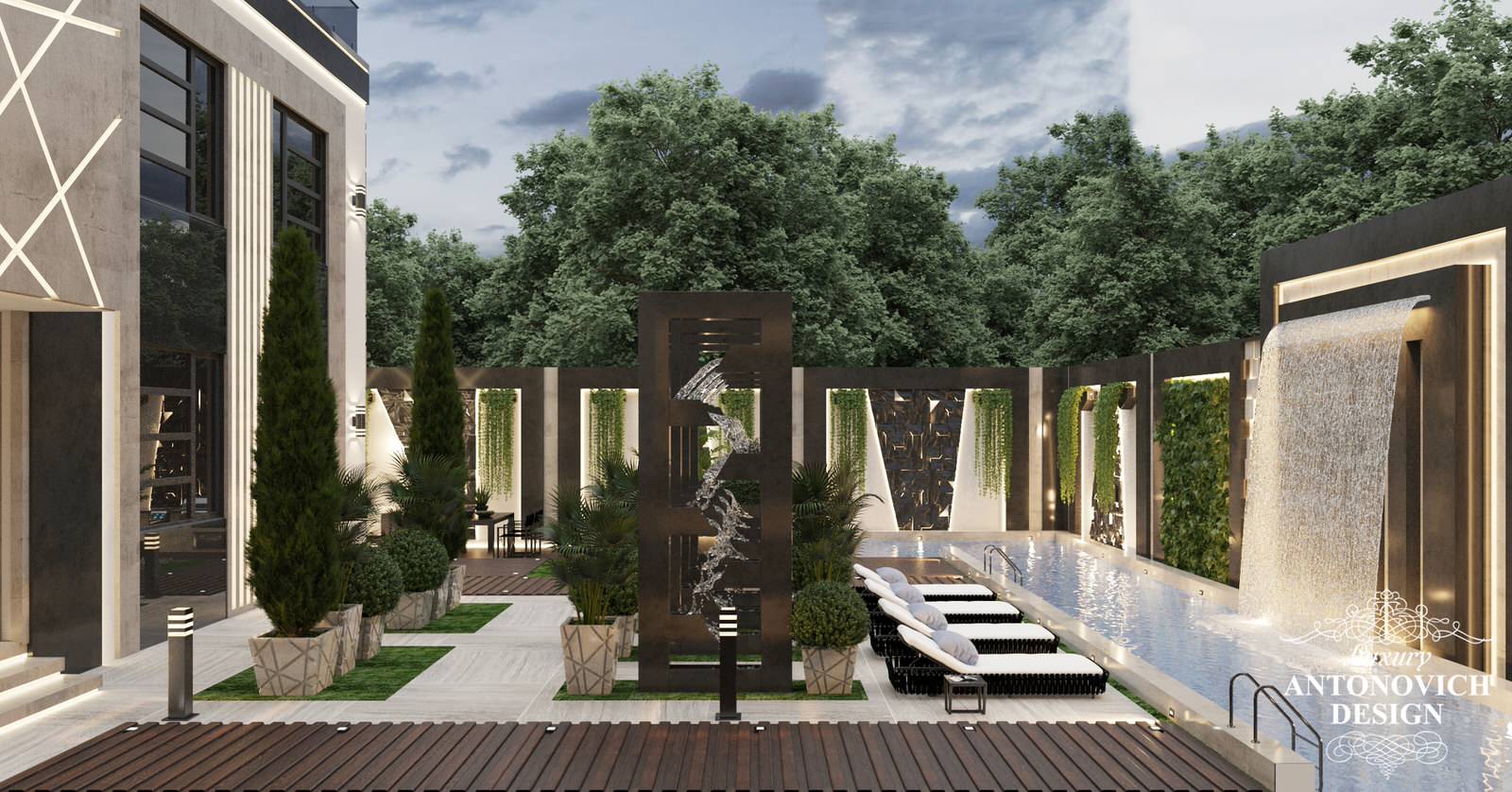 Дизайн-проект экстерьера современного дома