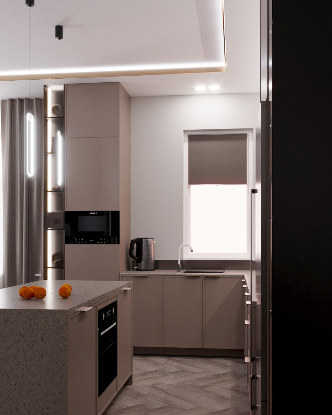 Дизайн гостиной в стиле "Современная классика"