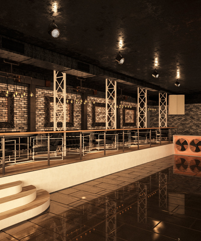 Club_001_визуализация интерьера клуба "ул. Фрунзе 3"