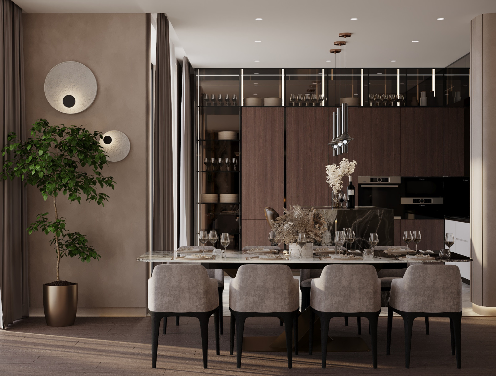 Дизайн интерьера дома 260 кв. м.