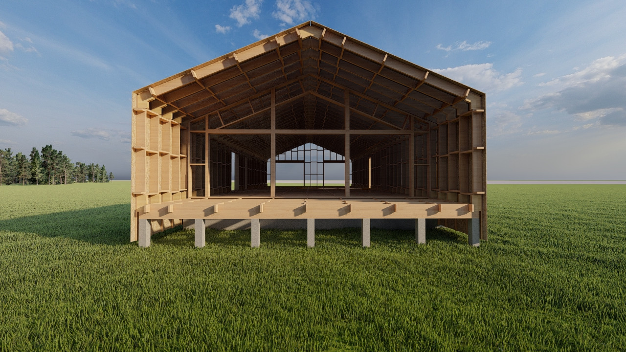 Дом у березы