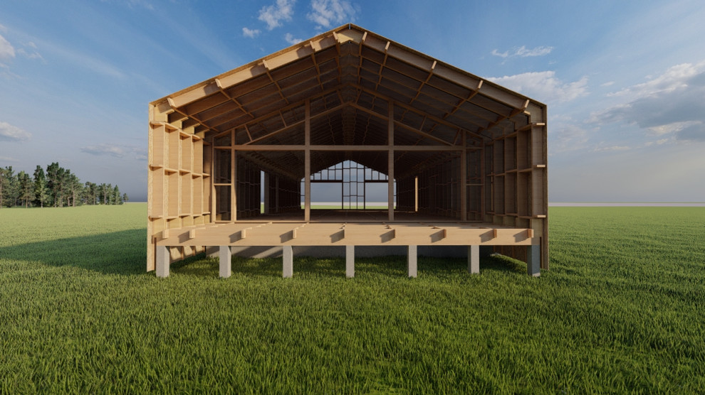 Дом у березы