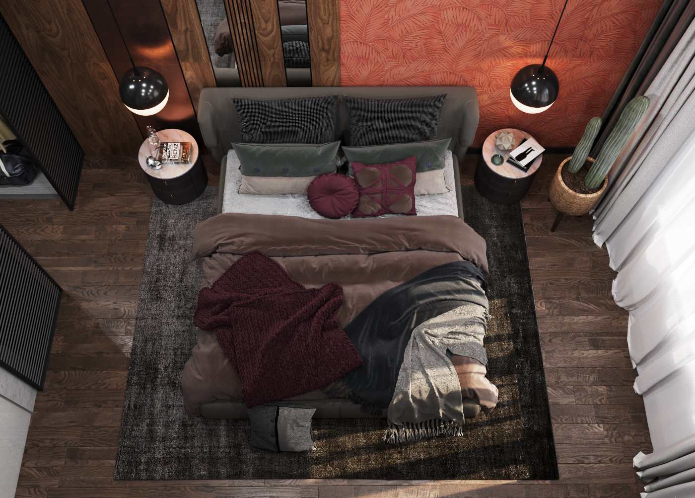 Спальня в ЖК "Бульварный переулок"