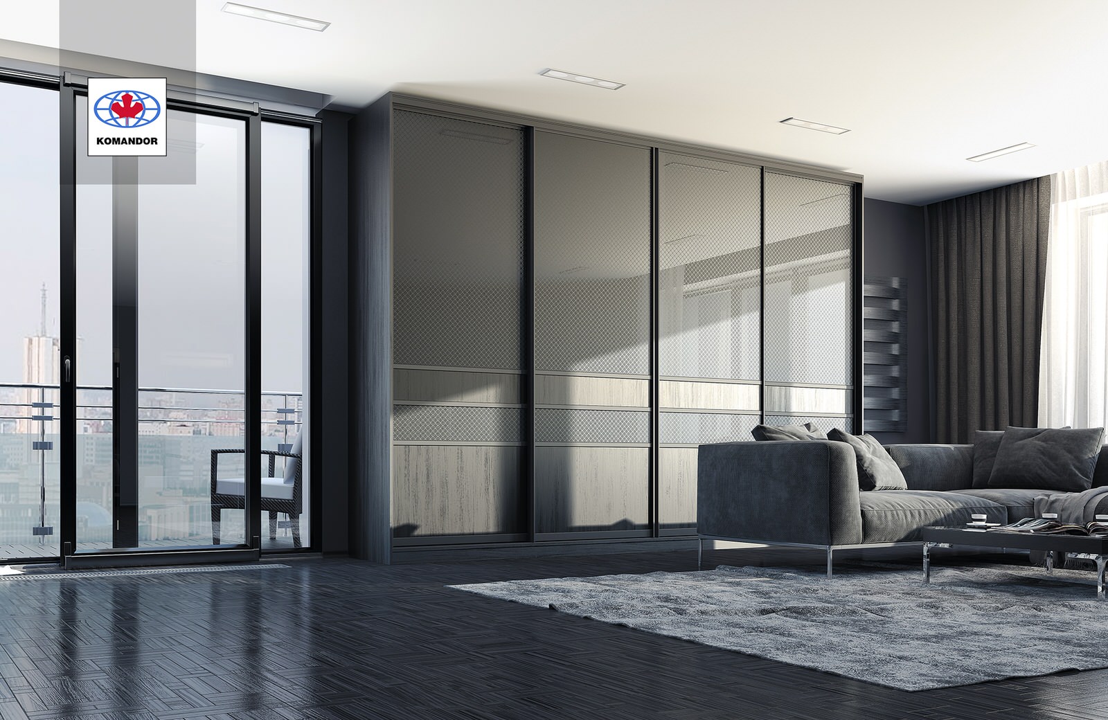 3Д визуализация застройки помещений мебелью