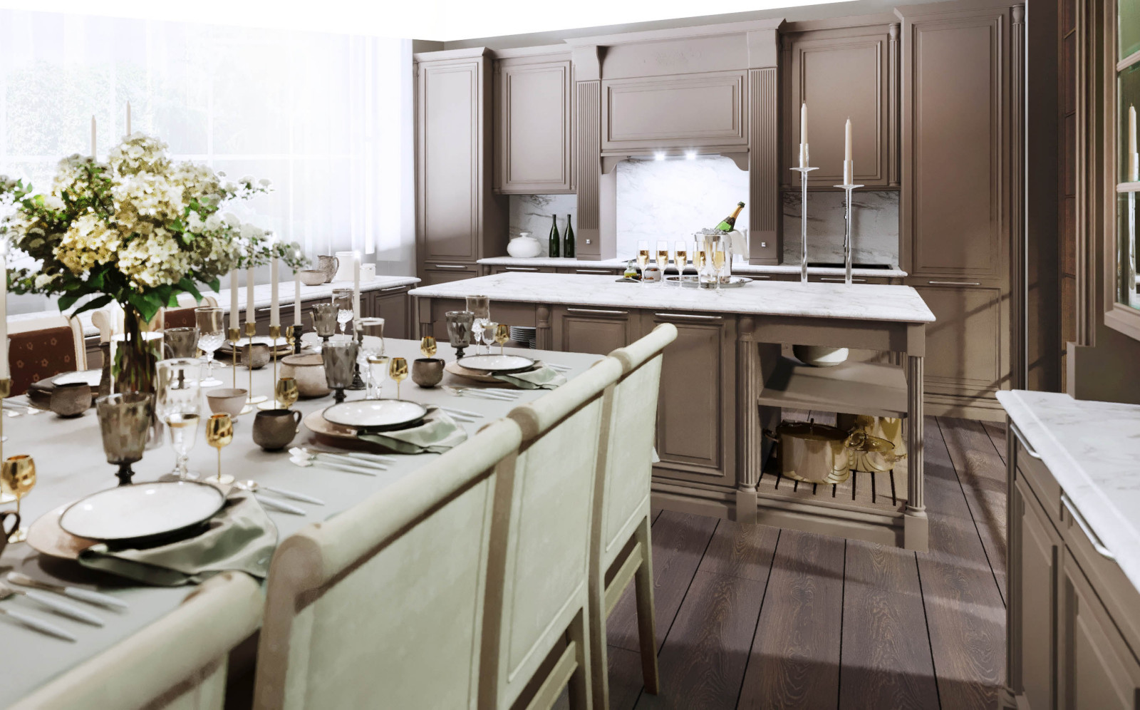 Home kitchen project in Switzerland