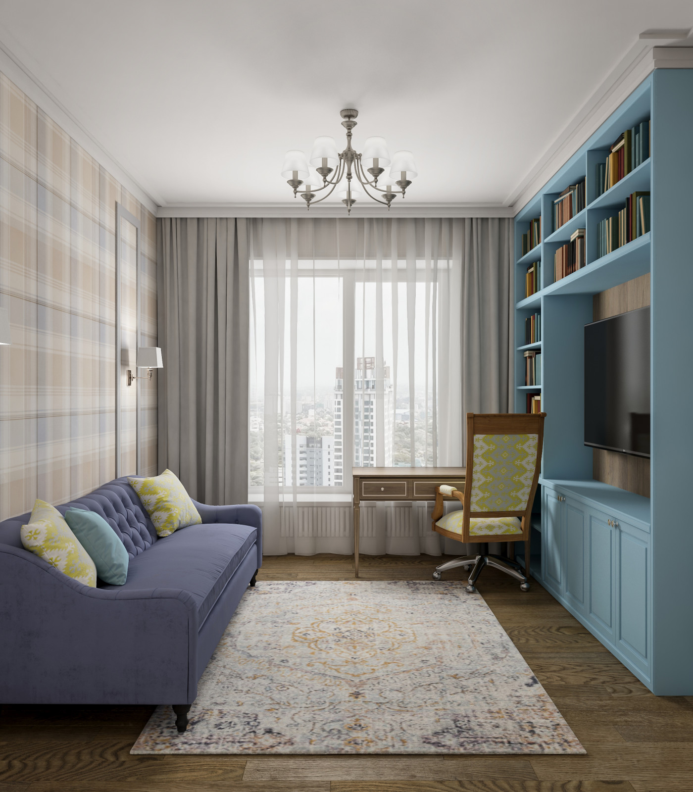 Проект интерьера 4-комнатной квартиры 115 кв.м в ЖК «Черняховского 19»