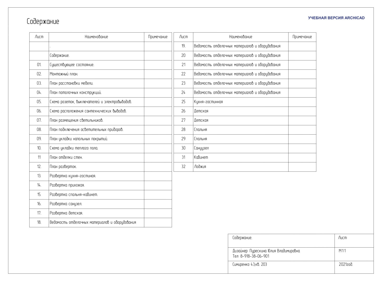 Обложка проекта: Дизайн-проект 3-х комнатной квартиры