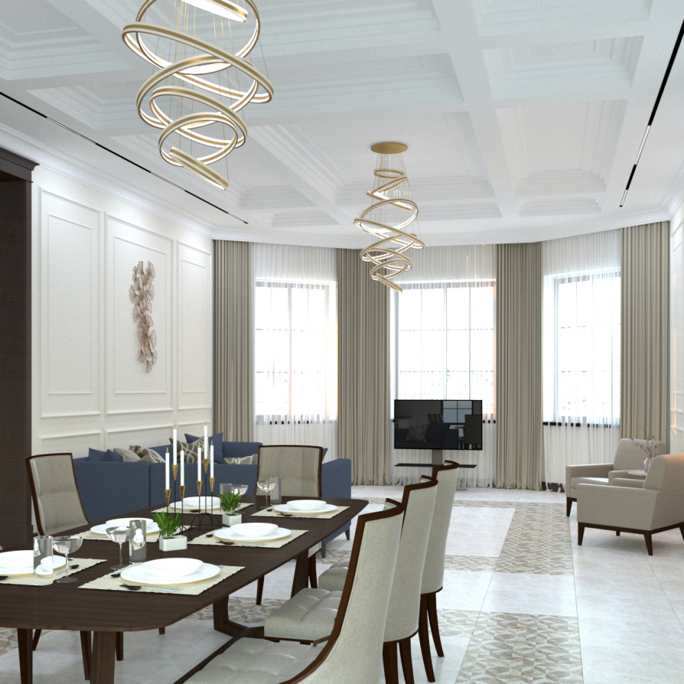 Обложка проекта: Интерьер с элементами классики