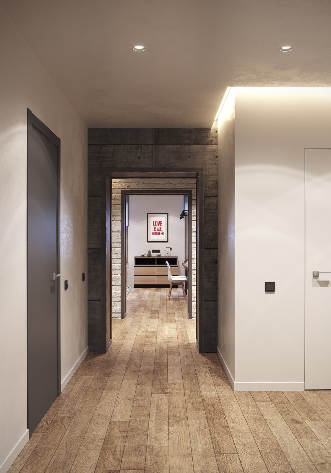 Дизайн квартиры в индустриальном стиле