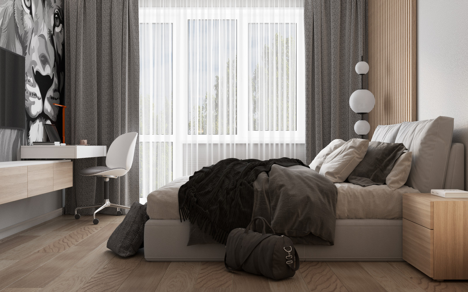 Обложка проекта: Дизайн спальни