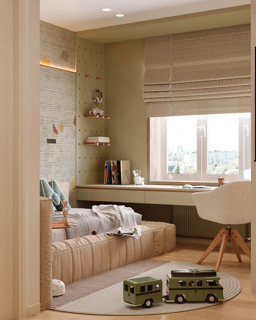 Современный интерьер для молодой семьи, 100 м2